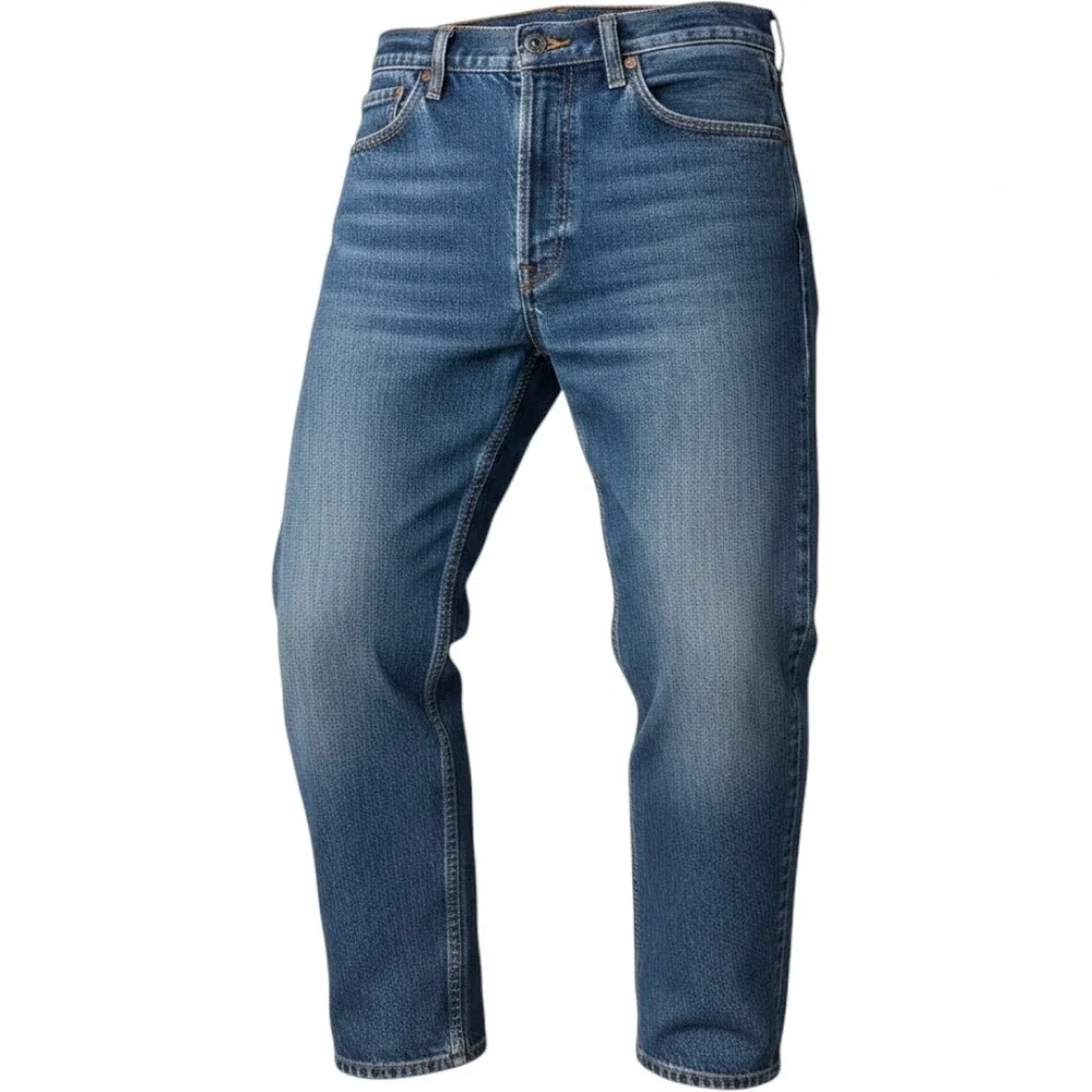 Levi's 505 Jean Men 36x30 Blue Medium Wash Straight Leg Mid Rise zip fly Classic
